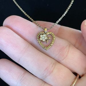 5/$25! 50 Year Old Signed Amway Heart Necklace
